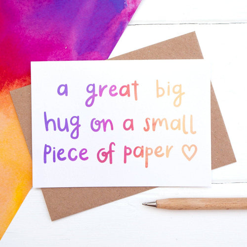 Big Hug Sympathy Card