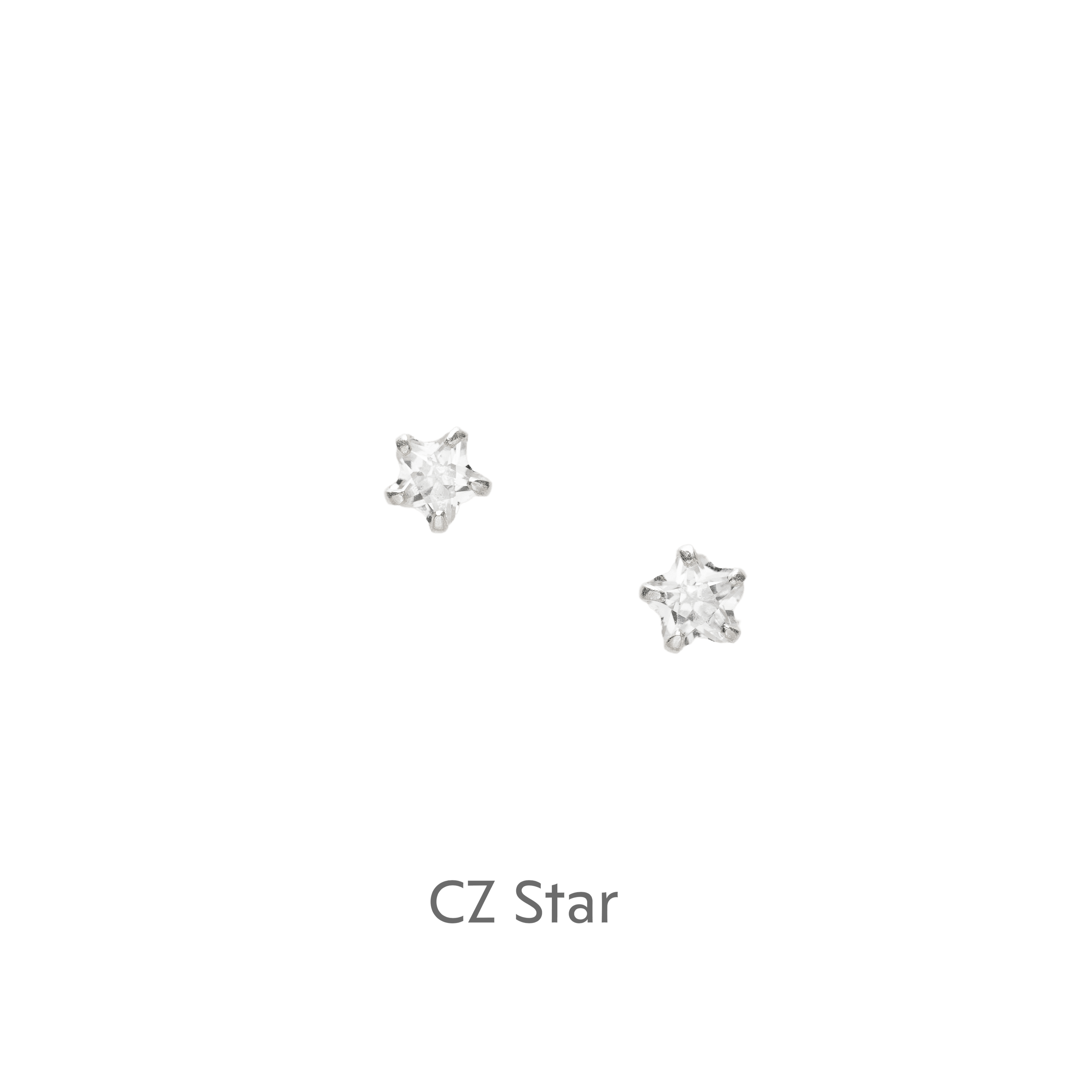 Sterling Silver Stud Earrings – Boxed Gift Set for Her with Heartfelt Message Card: White