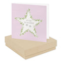 Sterling Silver Earrings - Crystal Studs  | Teacher Gift Box: White