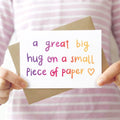 Big Hug Sympathy Card