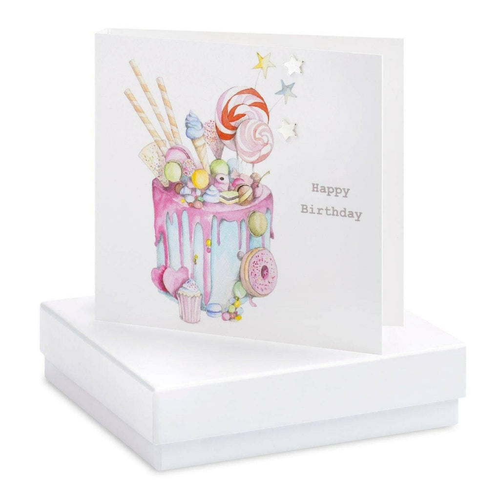 Sterling Silver Star Earrings – 925 Silver Studs With Gift Box & Birthday Card: White