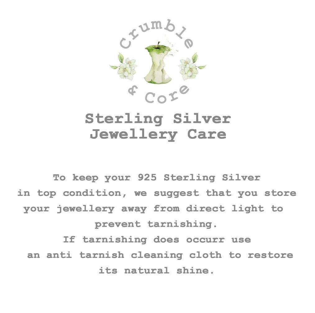 Sterling Silver Earrings - Crystal Studs  | Teacher Gift Box: White