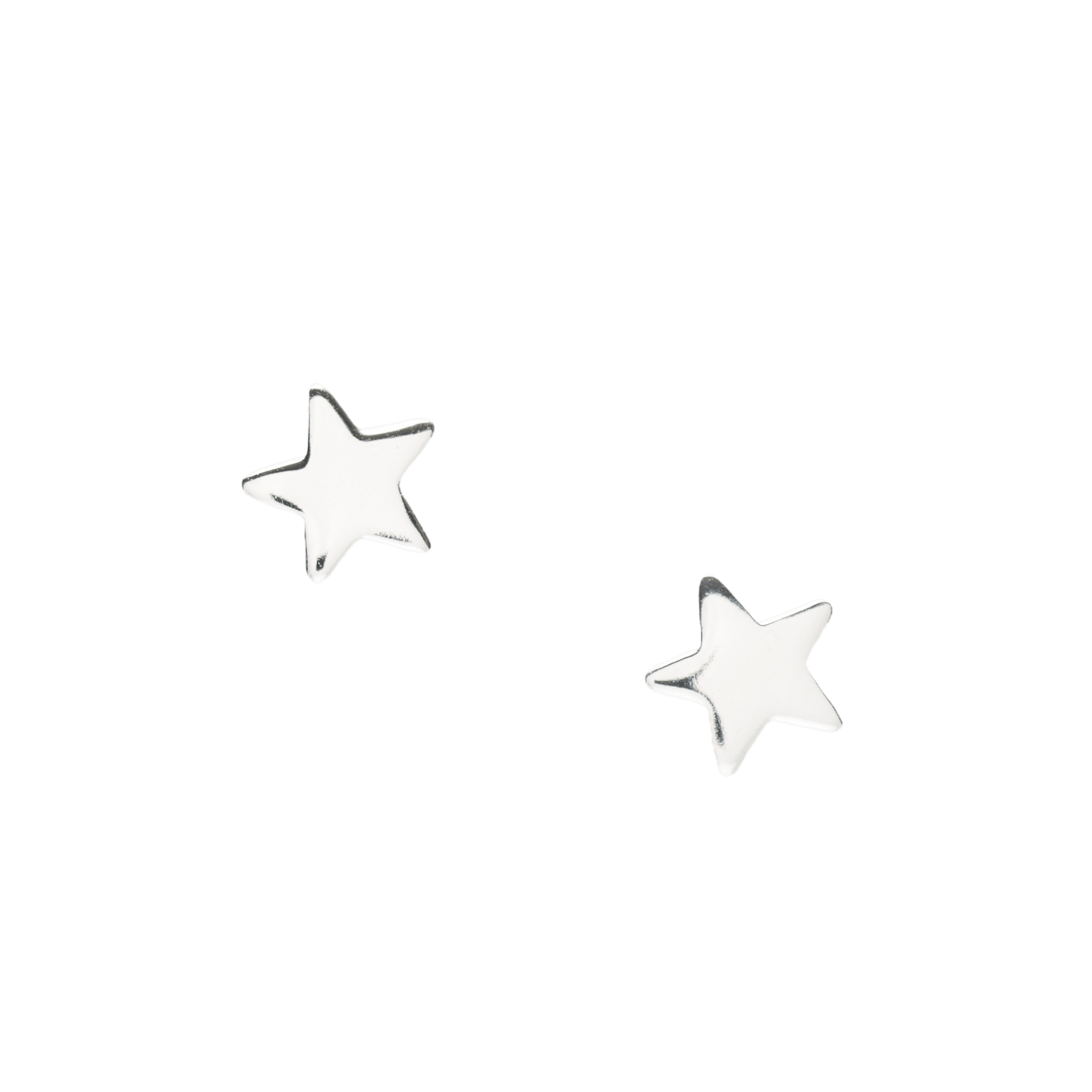 Sterling Silver Star Earrings – 925 Silver Studs With Gift Box & Birthday Card: White