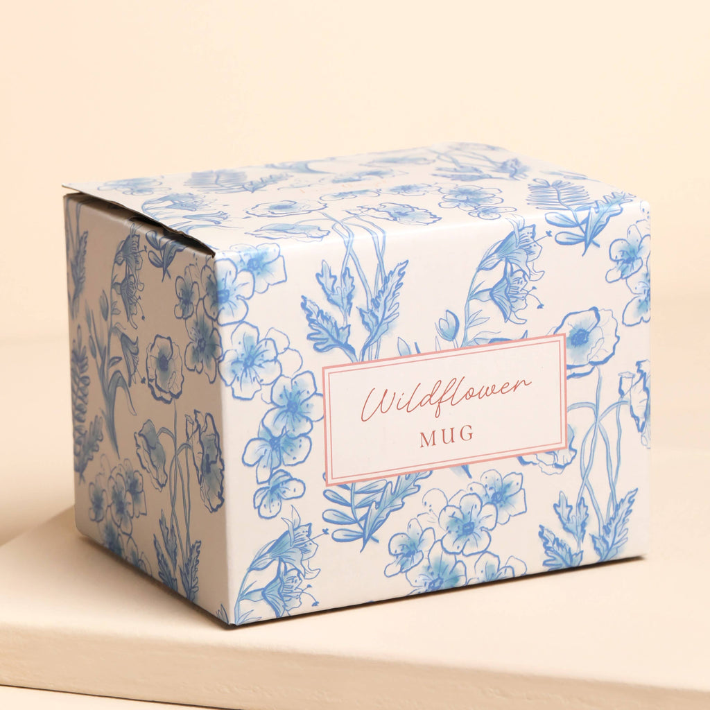 Blue Wildflower Print Mug