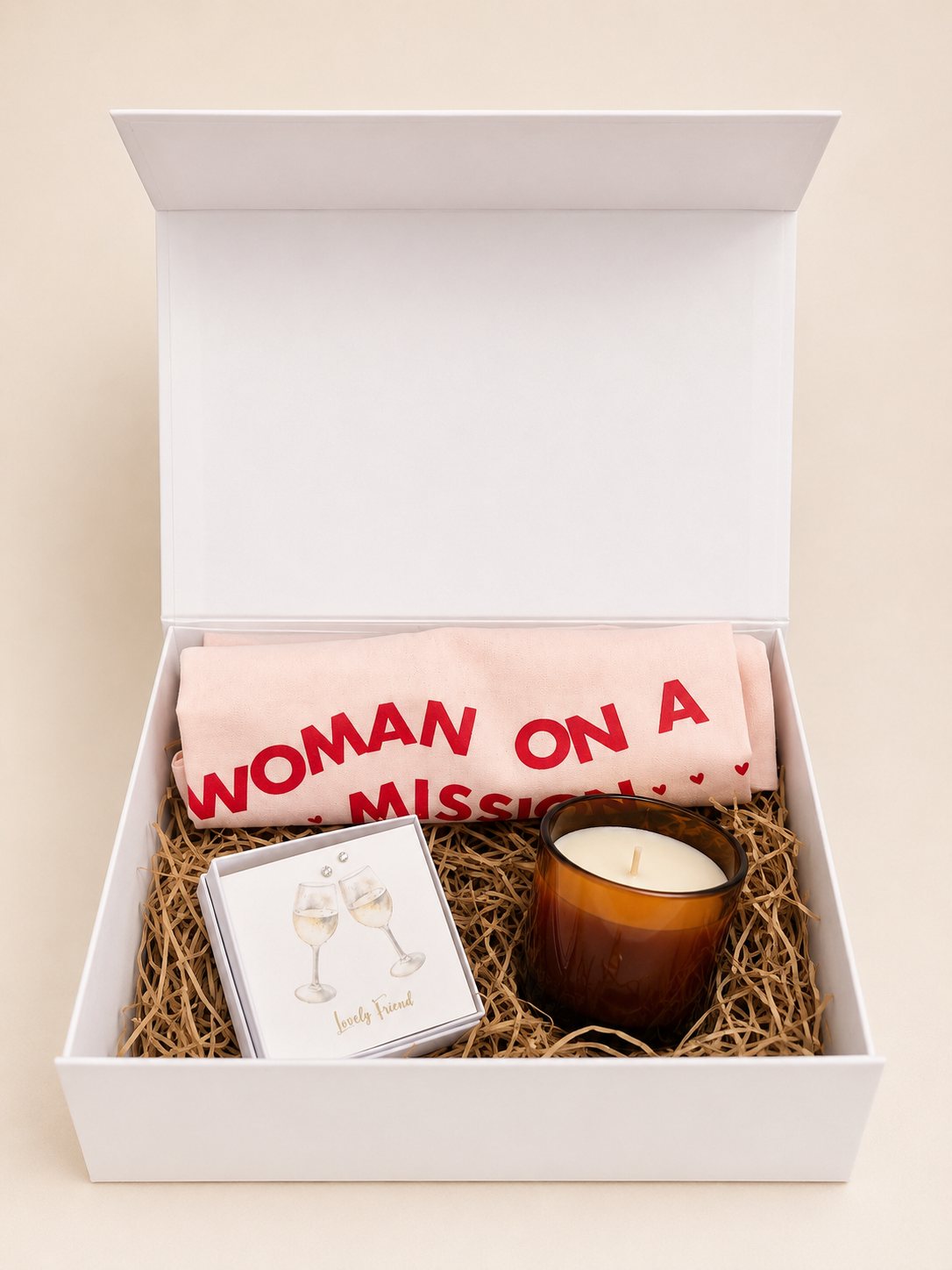 Small Lovely Friend Gift Box- Pink Tote
